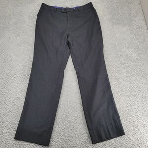 Figlio Lontano Pants Mens 36R X 30 Black Hounds tooth Italy Dress Slacks Classic